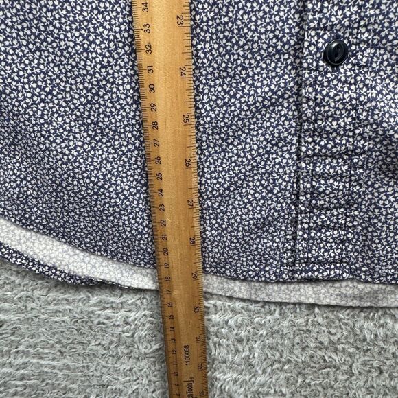 Denim Supply Ralph Lauren Shirt Mens Button Up Large Blue Floral Casual Cotton - Picture 4 of 9